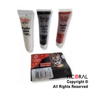 MAQUILLAJE ARTISTICO CREMA POMO HALLOWEEN 10gr (PACK X 3 UNID)